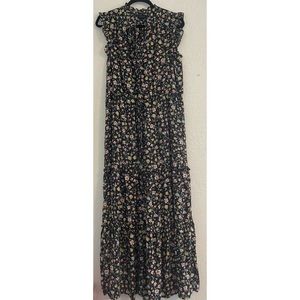 Who What Wear Dark Floral Maxi